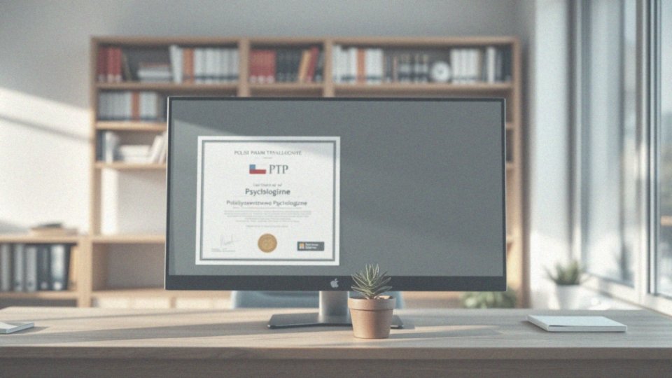 Jakie są korzyści z uzyskania certyfikatu Polskiego Towarzystwa Psychologicznego?