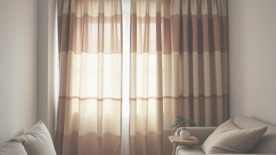 Dwa kolory zasłon w salonie – zalety i porady dekoracyjne